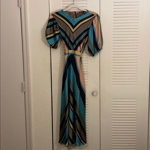ZARA silk midi dress